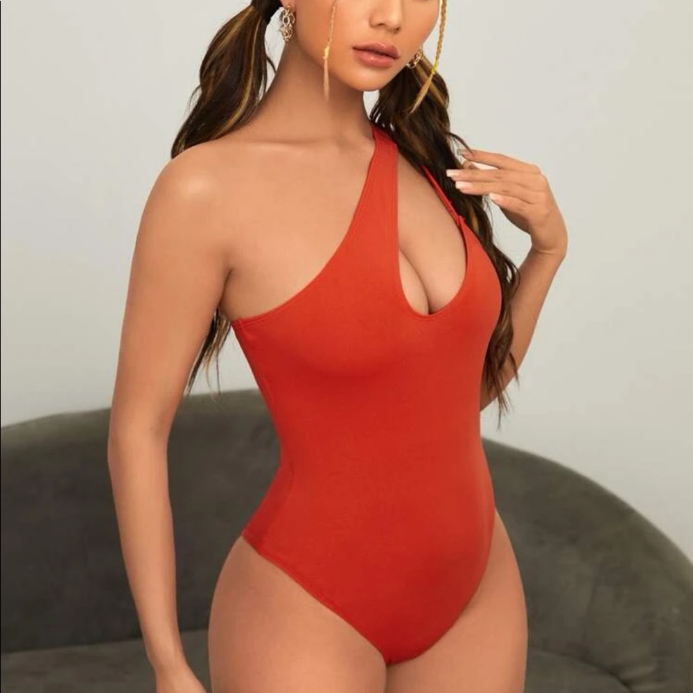 NWOT Orange Bodysuit